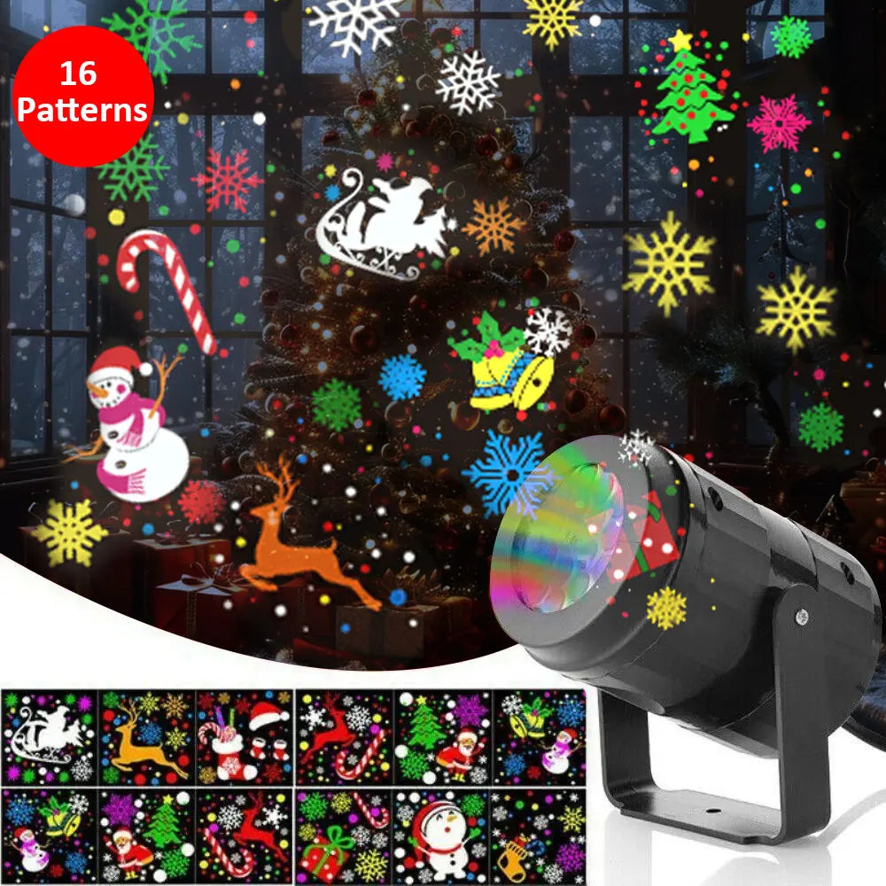 Christmas Projector Light – 16 Festive Patterns for Any Room