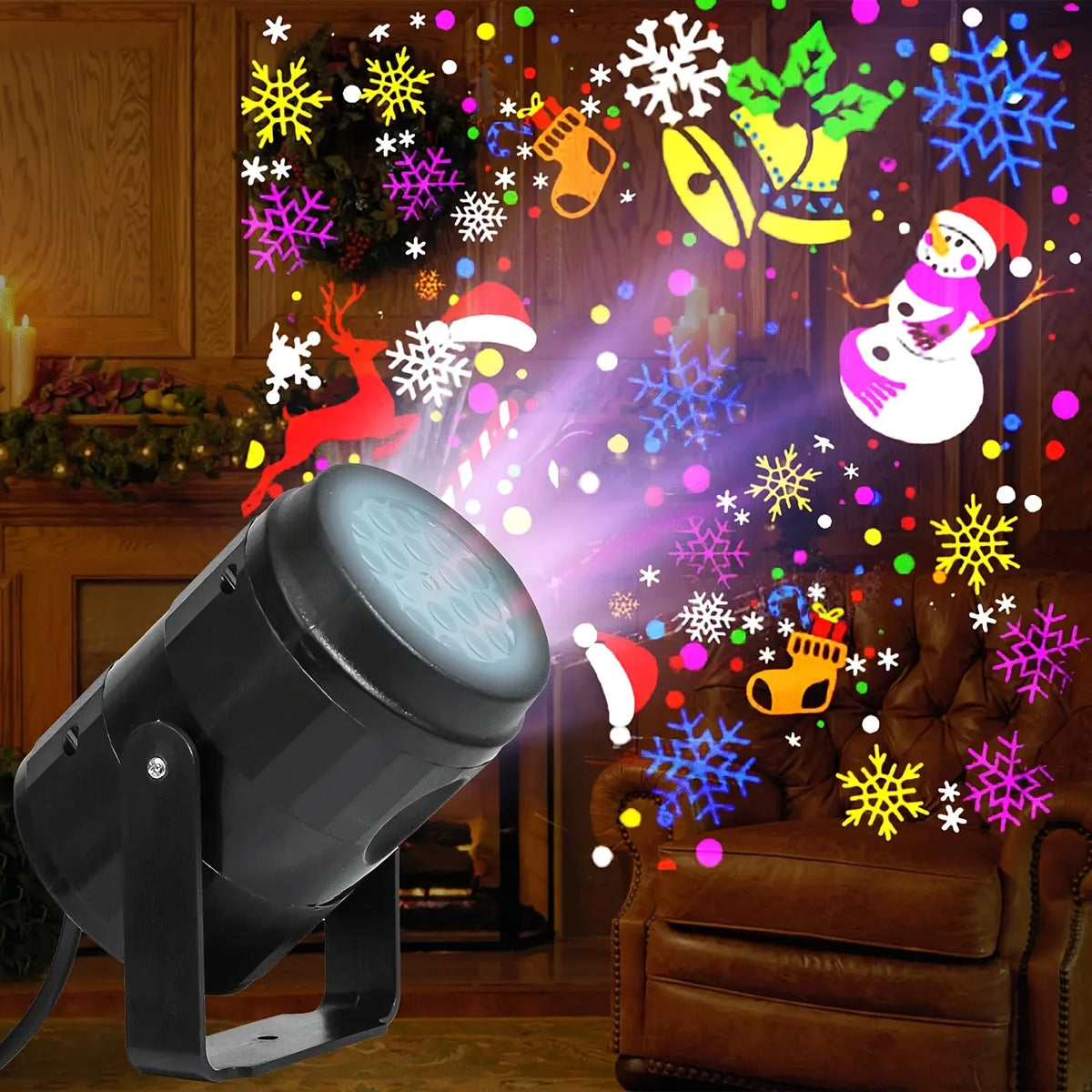Christmas Projector Light – 16 Festive Patterns for Any Room
