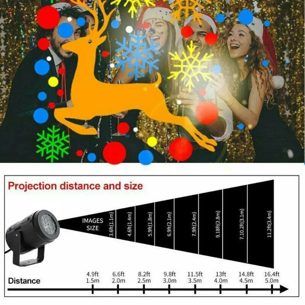 Christmas Projector Light – 16 Festive Patterns for Any Room