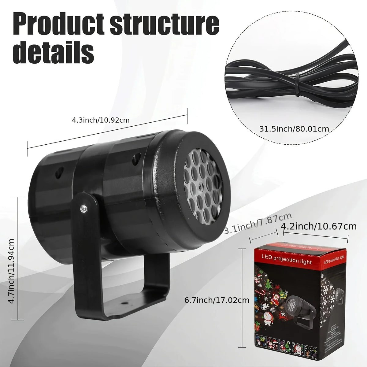 Christmas Projector Light – 16 Festive Patterns for Any Room